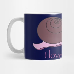 I Love Snails Mug